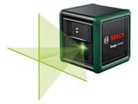Bosch laser lignes Quigo avec pince universelle MM 2 pour travailleur professionnel en construction facilement portable — Quigo Green (Nouveau) + Pince