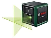 Bosch laser lignes Quigo avec pince universelle MM 2 pour travailleur professionnel en construction facilement portable — Quigo Green (Nouveau) + Trépied