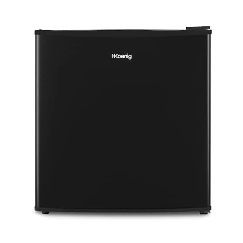 H.Koenig Mini réfrigérateur Frigo FGX480 Blanc, Compact, Silencieux pour Cabinet de Cuisine, Thermostat Réglable et Port — Noir