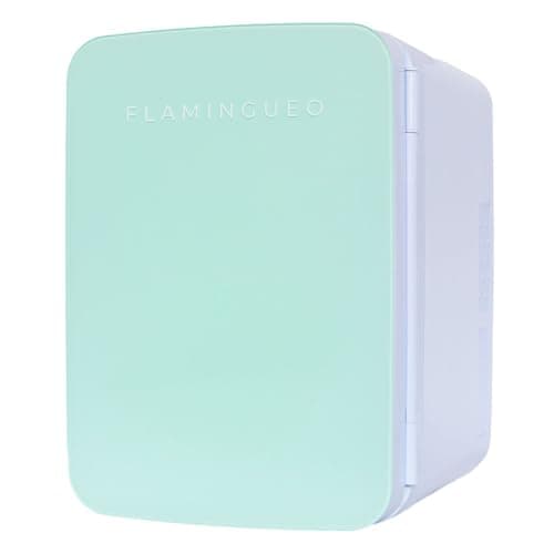 Flamingueo Mini Frigo 10L - Refrigérant de Salle pour Cosmétique et Soins de Peau, Fonction Chaud et Froid, 12V/220V