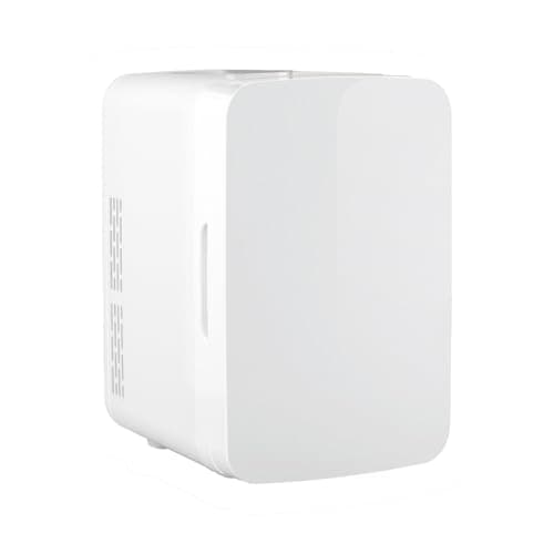 YASHE Mini Frigo Thermoélectrique Bureau, Nourriture, Beauté, Blanc, 10 Litres/ 6 Canettes, Portatif pour Voiture et Dor