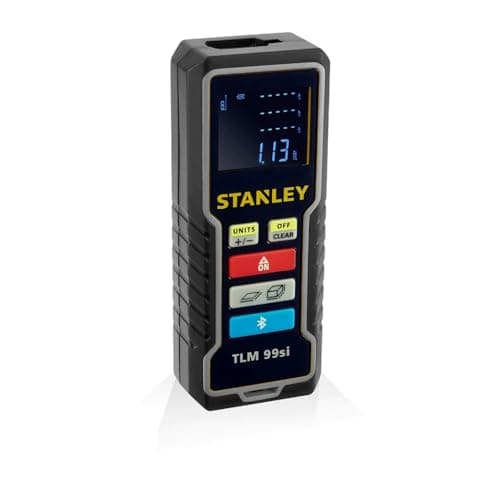 Stanley STHT1-77409 TLm50 Télémètre LASER 15m +/-3mm 2 Fonctions Écran LCD Batterie Incluse — Portée 35 mètres (bluetooth)