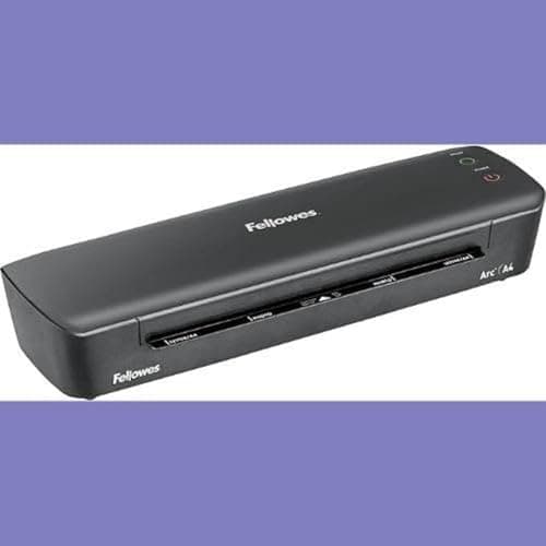 Plastifieuse Fellowes Arc A4 pour pochettes hasta 80 microns, loisirs créatifs, vitesse de 30cm/min, modèle 4570001