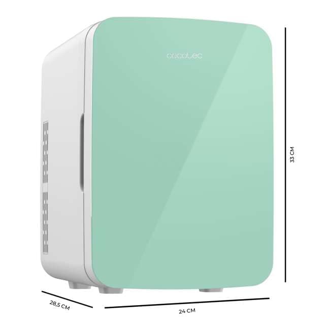 Cecotec Mini Frigo Bolero Bahamas Mint - Capacité 10L, Fonction Chaud et Froid, Température Réglable - Compatible Carava