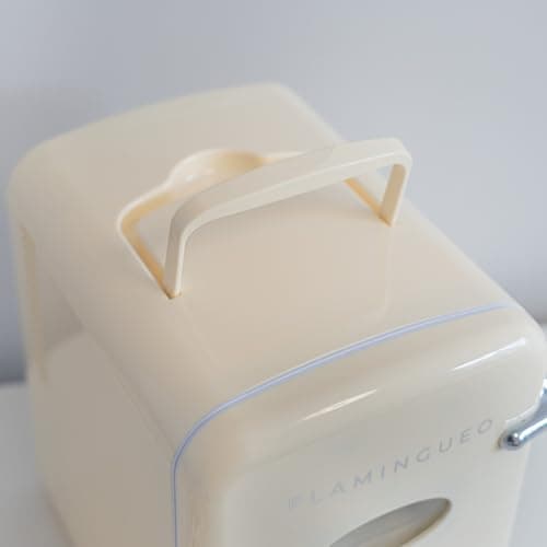 Mini Frigo Flamingueo 12V/220V, Frigo Cosmétique 4L, Idéal pour Voyageurs