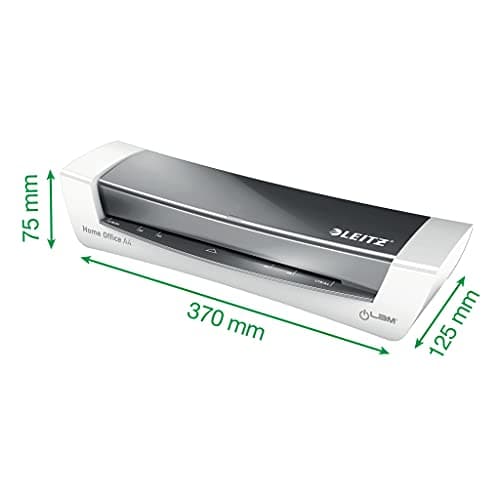 Leitz iLAM Home Office - Plastifieuse A4 pour la Maison, Préchauffage Rapide en 3 Minutes, Pochettes Incluses Vert