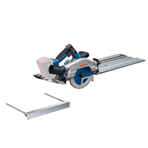 Bosch Professional 18V System Scie circulaire Sans-Fil Top Performante pour Professionnels (L-BOXX) — + rail guidage FSN440, sans bat./charg.