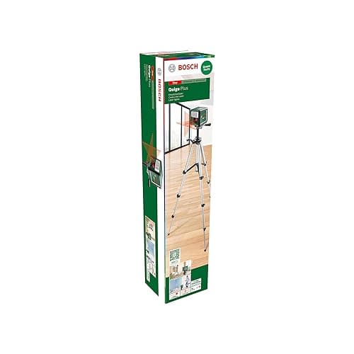 Bosch Laser lignes Quigo Plus pour maison et jardin facile à aligner avec trépied (outil professionnel pour le bricolage
