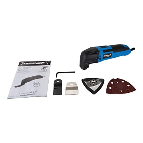 Silverline 430787 Outil multifonction 300W pour bricolage : Puissant et pratique, idéal pour les débutants et les profes