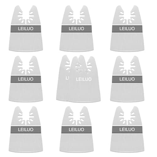 Leiluo lame oscillante en titane Dewalt Makita Ryobi 5 pièces pour outils multifonctions durcis métal bois — 10Pcs grattoir