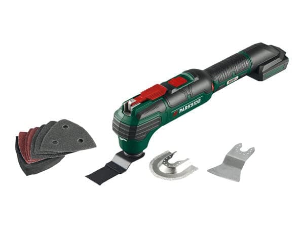 Parkside Outil multifonction sans fil 20 V – Technologie d'oscillation polyvalente pour scie, coupe, grattoir et poli