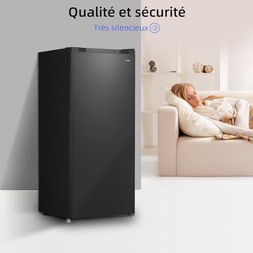 CHiQ Congélateur armoire 145L rapide, silencieux et thermométrique, adapté aux foyers urbains, haute efficacité énergéti