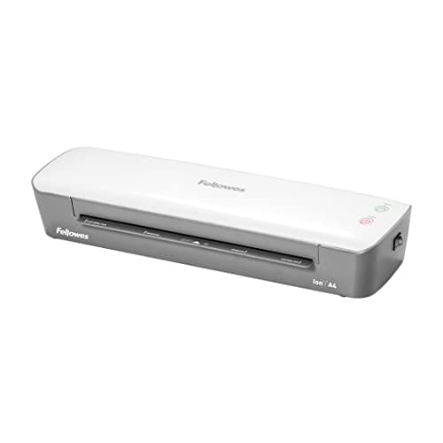Fellowes Plastifieuse Ion A4 10 Feuilles 80-125 Microns 30 cm/min 4 Min Chauffe Arrêt Auto Mode Veille Maison Bureau Loi
