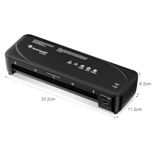 Plastifieuse A4 Bonsaii 80-125 Microns Résistance au Bourrage Laminage Rapide Fotos et Documents L418-C