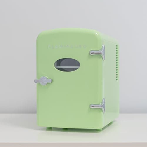 Flamingueo Mini Frigo - Petit Frigo 4L, Frigo 12V/220V, Fonction Chaud et Froid