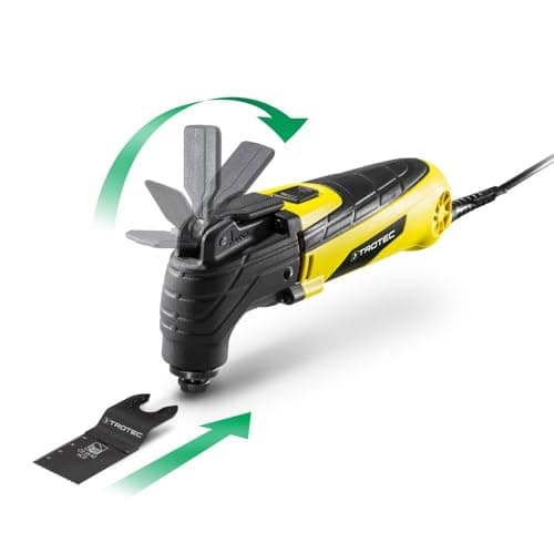 TROTEC Outil multifonctions PMTS 10-230V oscillant 300 W - variateur de vitesse, serrage rapide, poignée Softgrip, racco