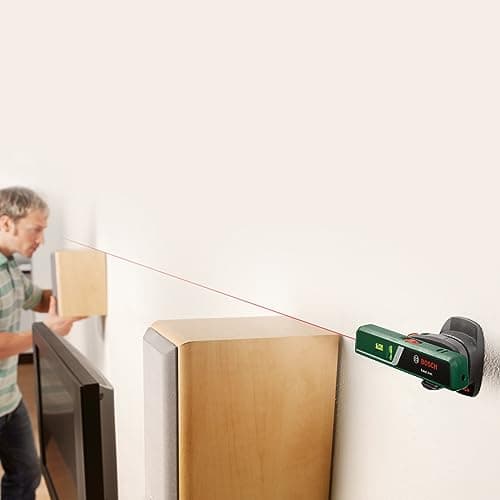 Bosch Niveau laser à bulle EasyLevel | Fonctionnement facile | Professionnels | Travail précis | Boîte carton e-commerce