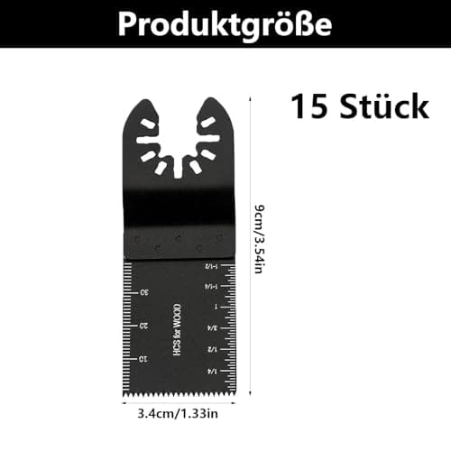 Multifonction Outil Scie Oscillante 15 Pcs 34mm Lame Universelle Bois Plastique