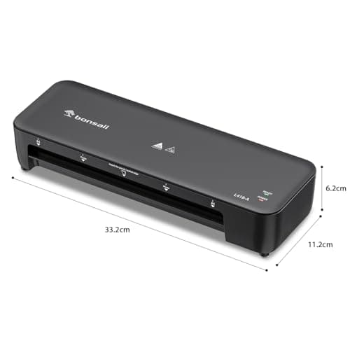 Plastifieuse Bonsaii A4 chauffage rapide stratifié 80-100 microns résistant aux bourrages portable école bureau maison L