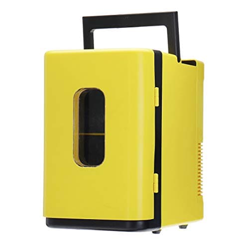 Réfrigérateur 10L Car et Maison Bleu et Blanc pour Adultes Multifonctionnel Dwarf Fridge