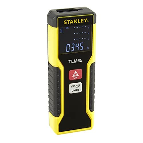Stanley STHT1-77409 TLm50 Télémètre LASER 15m +/-3mm 2 Fonctions Écran LCD Batterie Incluse — Portée 25 mètres