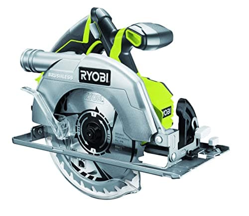Scie circulaire sans fil RYOBI 18V ONE+ - Coupe Bois et OSB - Lame Ø150mm 18 dents - Réglage profondeur et inclinaison — Ø 184 mm Brushless - Sans batterie