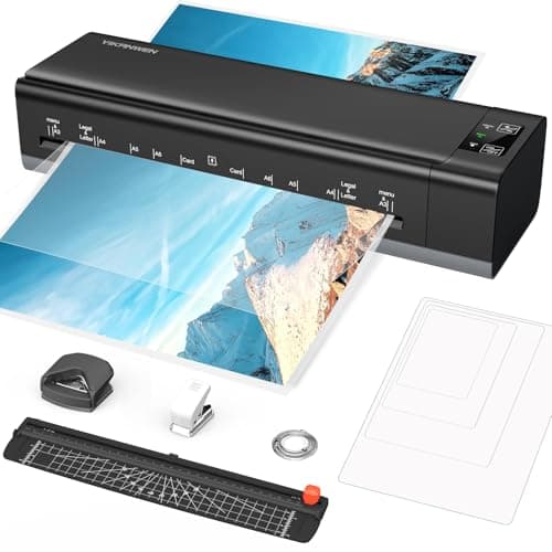 Plastifieuse Plastifieuse A3 A4 A5 A6 Plus de Tracas, Tout en Un Mode Chaud/Froid 30 Feuilles Multi Format Massicot Perf