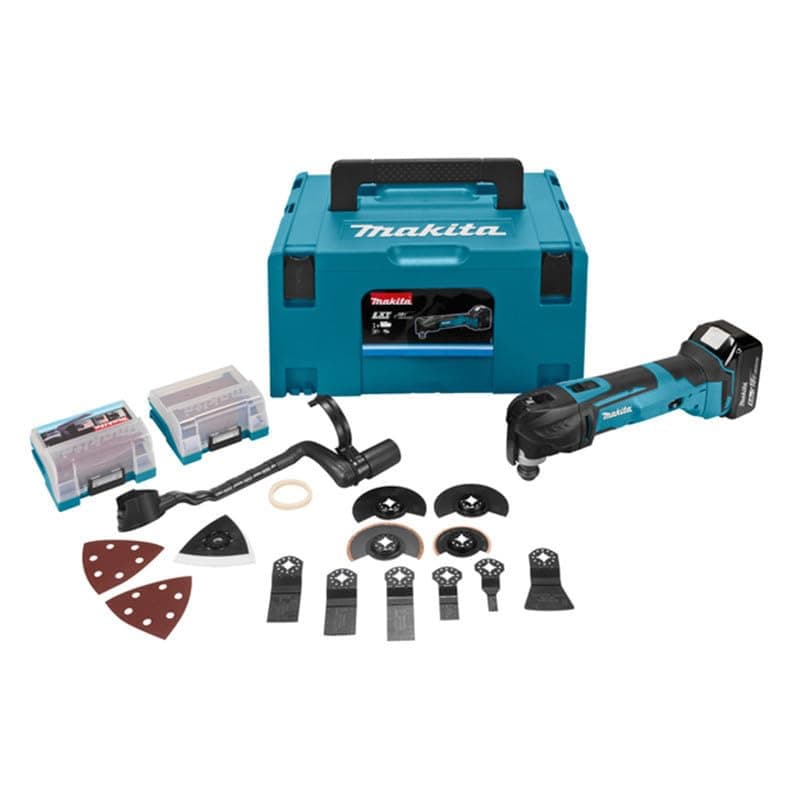 Outils multifonctions Makita 18V LXT 5.0 Ah DTM51T1JX2 - Idéal pour Professionnels - Travaux Outdoors - Grande Autonomie