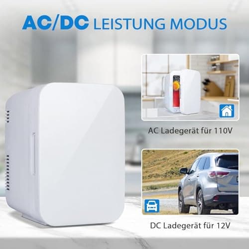 YU YUSING Mini Frigo Cosmétique 4 L Noir | Refroidisseur et Chauffeur portable | Idéal pour Voiture et Bureau | Espace I