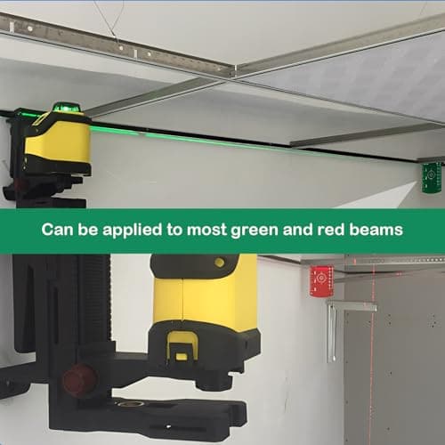 Cible Laser Magnétique 2 Pièces, Niveau Laser Et Outils De Mesure, Lignes Croisées, Pour Alignement Et Mesure (Vert et R