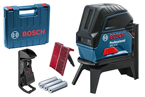 BOSCH Laser GCL2-15G - Portée 15m - Meilleures ventes - Disponible maintenant — GCL 2-15 + Mallette + Pince