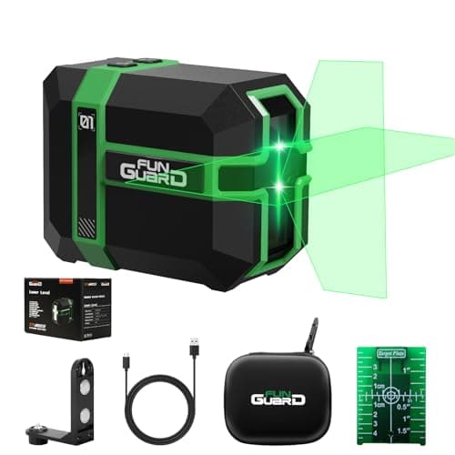 Niveau laser 360 autonivelant Vert DIY USB Chargement 50M Mode ImpulsionIP54 pour les chantiers