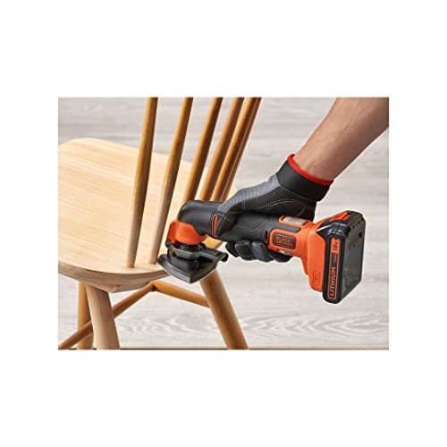 Outil Multifonction BlackDecker Oscillatoire 18 V Sans Fil Sciage Ponçage Grattage Meulage BDCOS18D1K-QW - Batterie 2 Ah