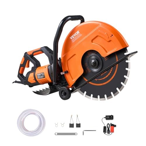 VEVOR Scie à béton électrique 2800 W, profondeur de coupe 152 mm, pour la pierre et la brique