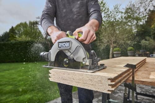 Ryobi Scie Circulaire 18 Volts Sans Fils Brushless - Raisonnement Puissant - Pour Professionnels - Pompe d'usure longue