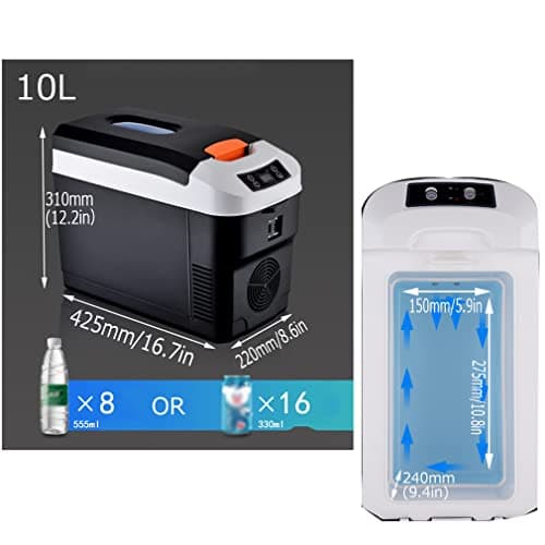 Réfrigérateur de voiture Mini Frigo De Chambre 10L Chaud et Froid Portable (black)  
Réfrigérateur de Voiture Mini Frigo