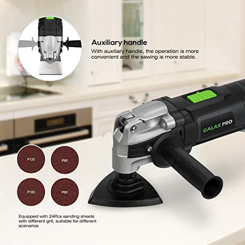 Outil multifonction GALAX PRO 400 W 6 vitesses 4° oscillant 30 accessoires
