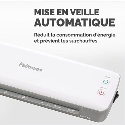 Plastifieuse ionique Fellowes A3 10 pochettes bureau maison loisirs créatifs