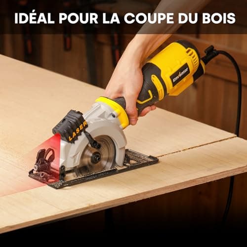 Enventor Lot de 3 Lames de Scie Circulaire TCT, pointe carbure, Lame Mini Scie Circulaire pour Bois et Matériaux Durcis,