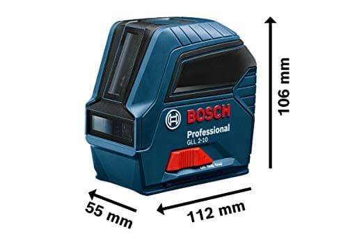 Bosch Professional laser lignes GLL 2-10 laser rouge portée 10 m 3 piles AA housse chaudronnier