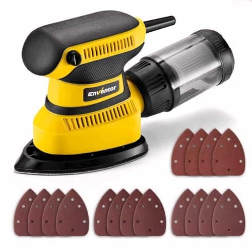 Enventor 210W Ponceuse Delta Avec 16 Papiers Abrasifs + [Propriétés] + [Public Cible] + [Scénario d'Utilisation]