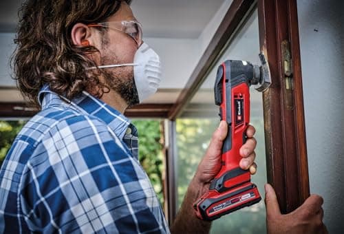 Einhell Professional Outil multifonction sans fil TP-MG 18 Li BL-Solo Power X-Change pour professionnels en chantier éle