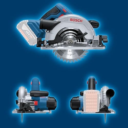 Bosch Professional 18V System scie circulaire sans-fil GKS 18V-57 G (Ø de lame : 165 mm, capacité de coupe : 57 mm, avec