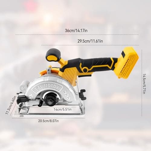 Scie circulaire Dewalt 18 V professionnelle pour travaux professionnels 0-45° 6200 tr/min 12,7 cm 3 lames