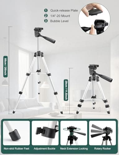 Laser Niveau Auto-nivelant Trépied Horizontal et Vertical pour Maison, Pochette de Transport Incluse, Batterie Incluse