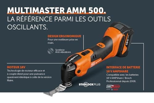 Fein Multimaster sans fil 500 PLUS - FEIN - portable - outil professionnel - coffret complet - 12 Volt - 71293862000