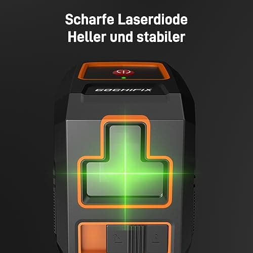 Niveau laser auto-nivelant 100 pieds avec lignes croisées vertes et mode manuel pour suspension d'images et construction