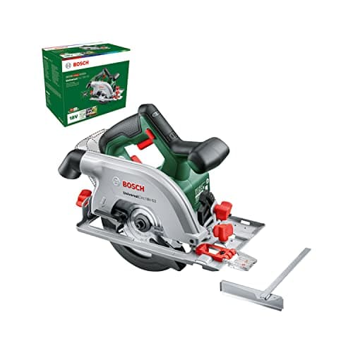 Scie circulaire Bosch sans fil 18V-53 pour coupes précises dans le bois -Profondeur de coupe maximale 53 mm -Système 18V