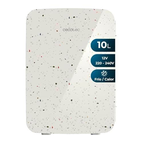Cecotec Mini Frigo Bolero Bahamas Mint - Capacité 10L, Fonction Chaud et Froid, Température Réglable - Compatible Carava — Blanc