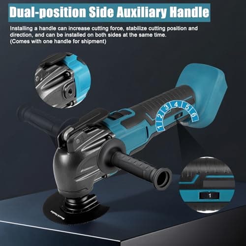 Outil Multifonction Oscillant Makita, 6 Vitesses Variables, Scie Oscillante, 18 AccessoiresIncluded, Ideally for Profess